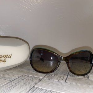 Sama Italy Gloss Olive Sunglasses